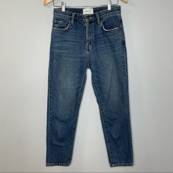 Current/Elliott The Vintage 1 Year Worn Rig Leg Cropped Jeans - Picture 2 of 8